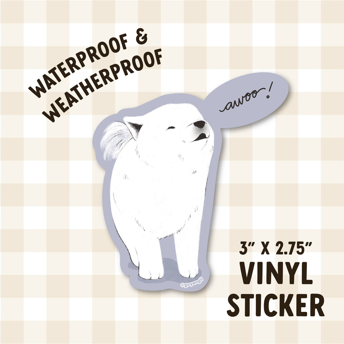 Awoo Fury Sticker Smol Awoo Waterproof Vinyl Sticker – TANTRUM