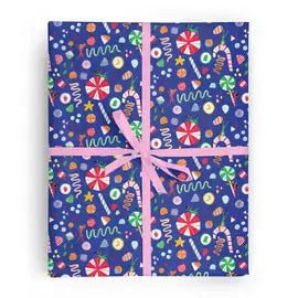 CHRISTMAS CANDY  - Single Sheet Gift Wrap