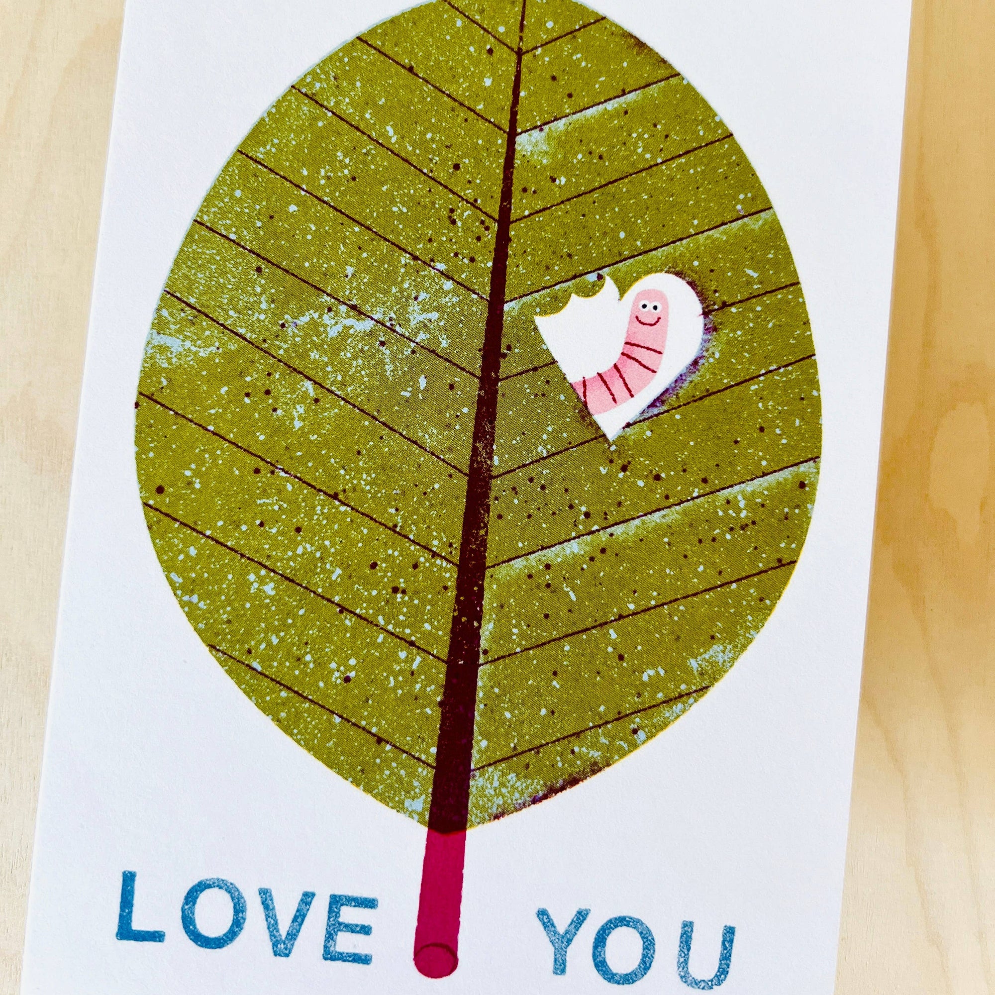 Love Leaf Postcard -Barbara Dziadosz