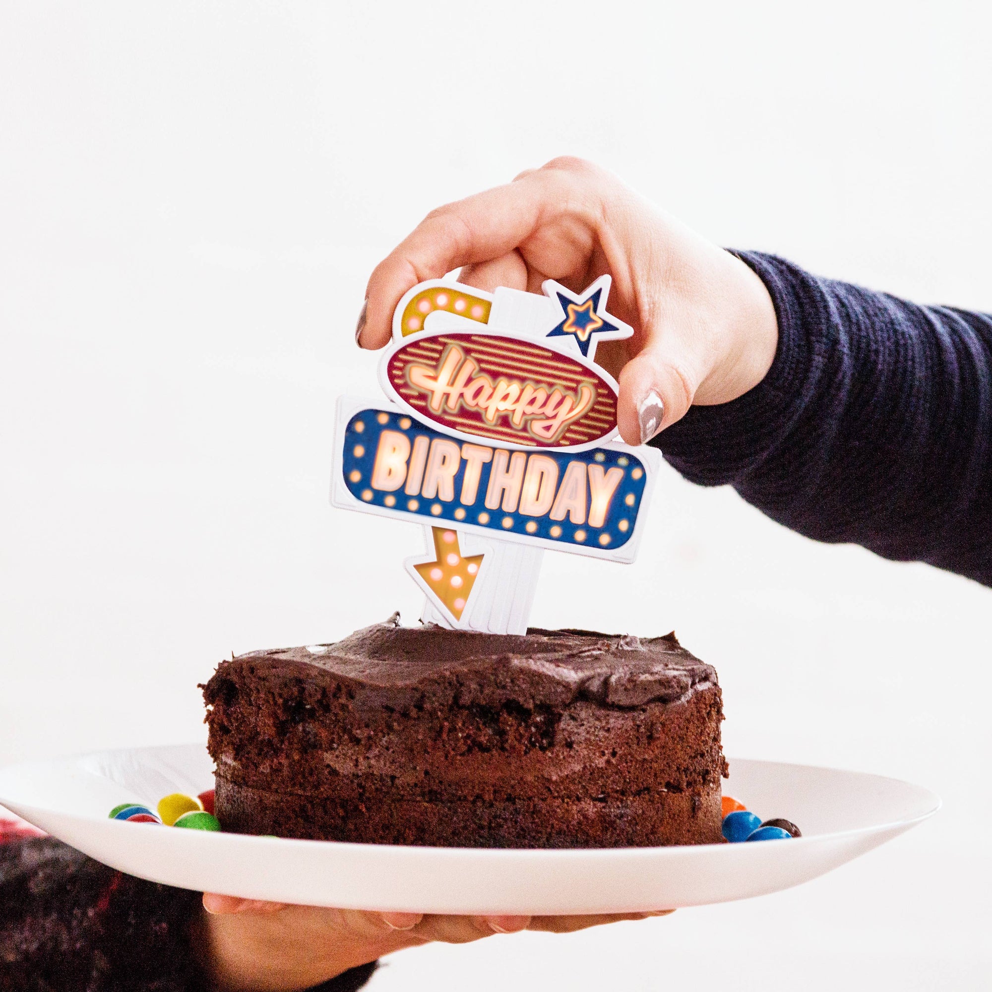 Flashing Birthday Cake Topper