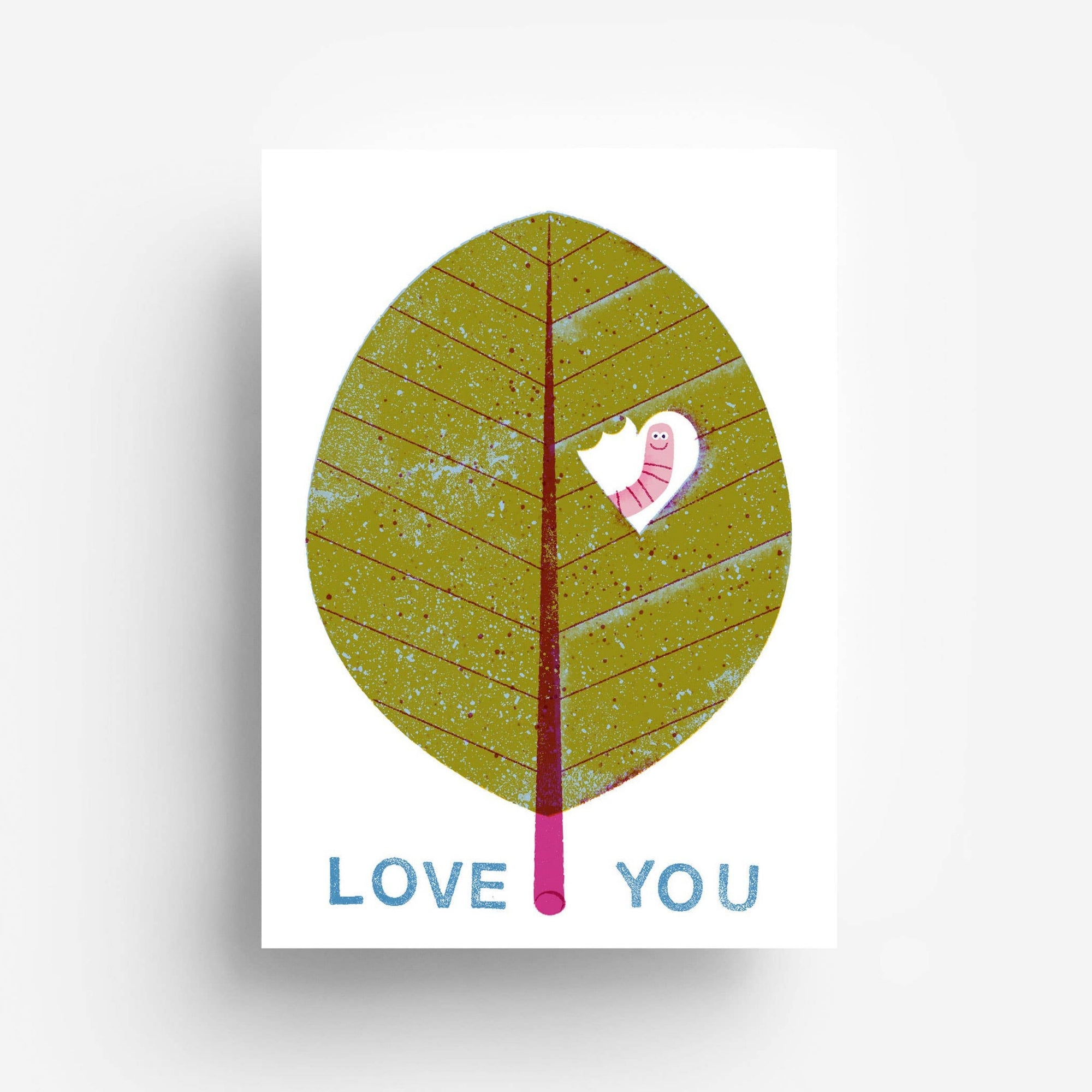 Love Leaf Postcard -Barbara Dziadosz