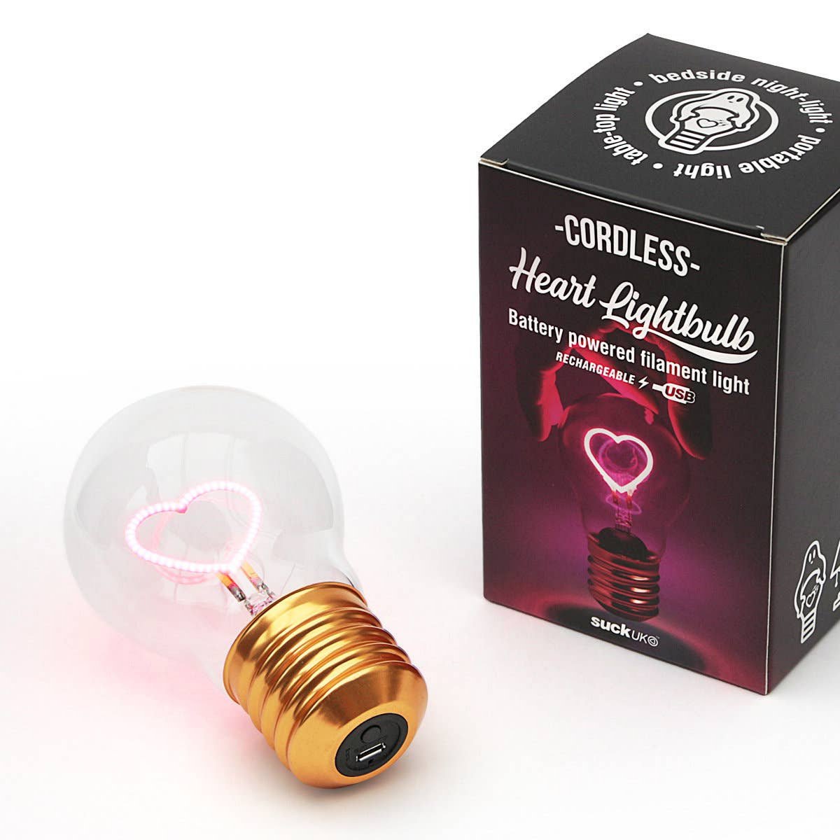 Magic Cordless Heart Lightbulb