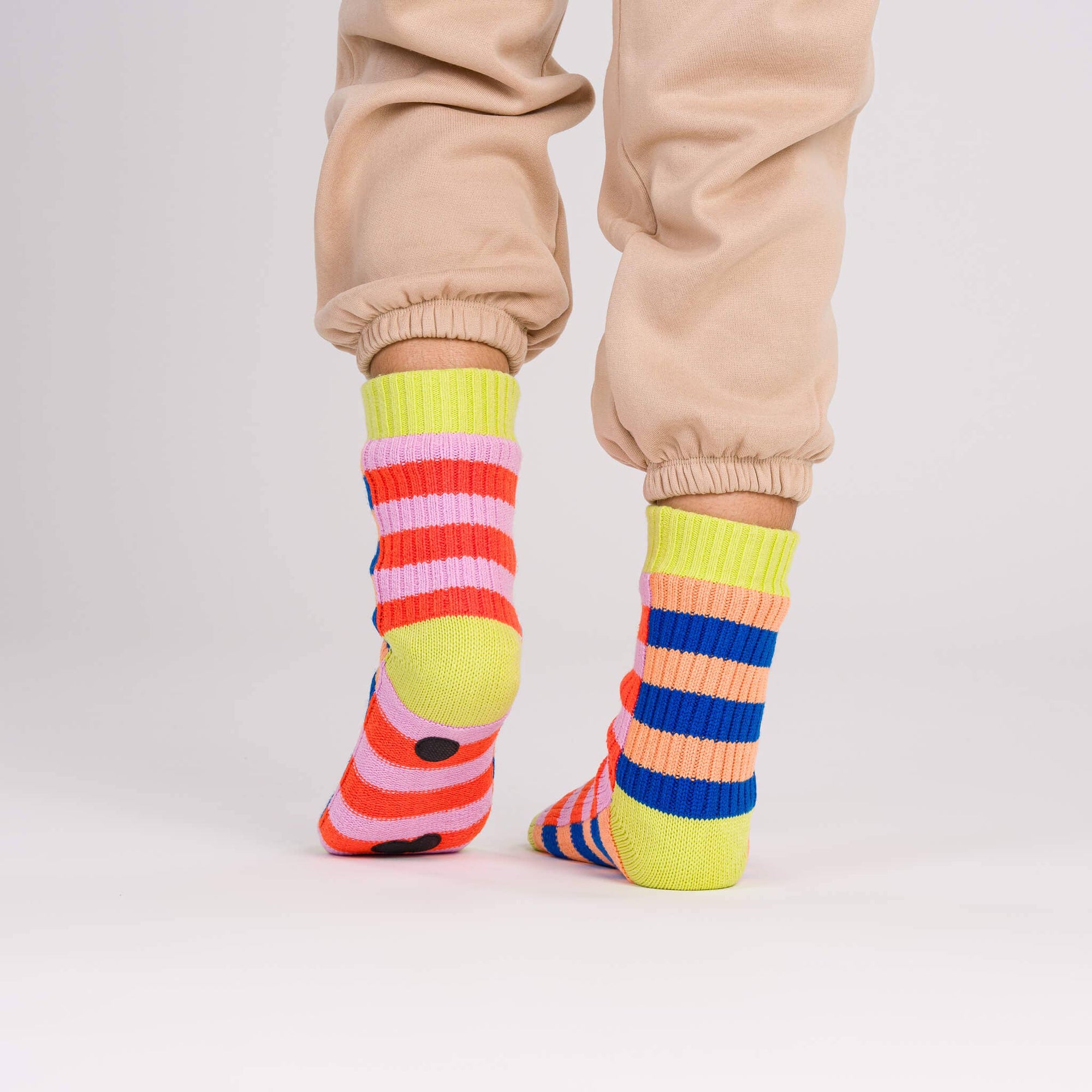 Super Stripe Knit House Socks