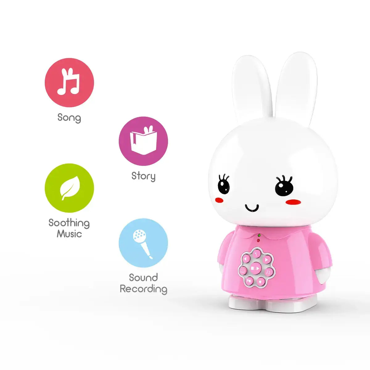 Honey Bunny Pink – Nightlight Toy with Stories & Music
