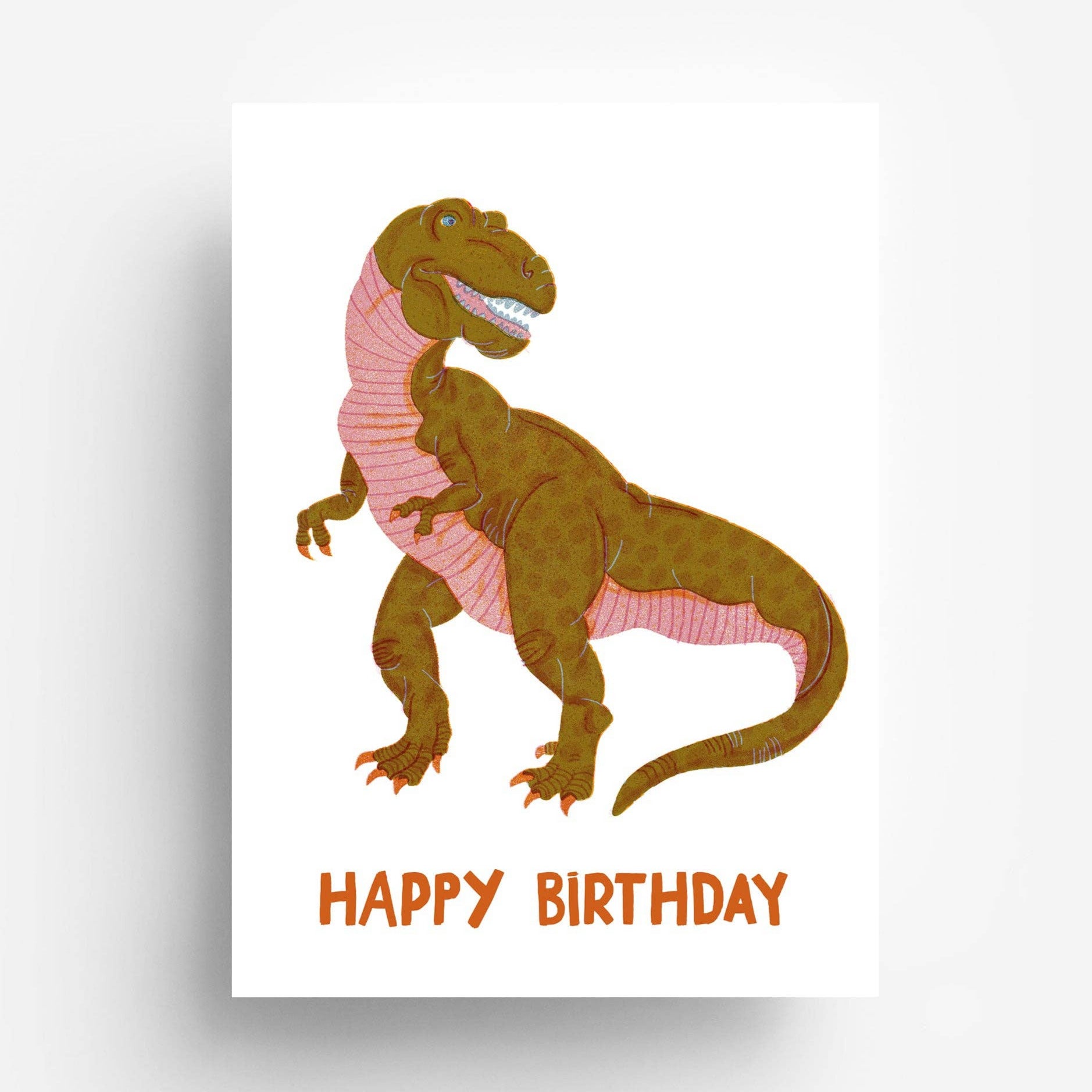 Birthday Dino Postcard -Barbara Dziadosz