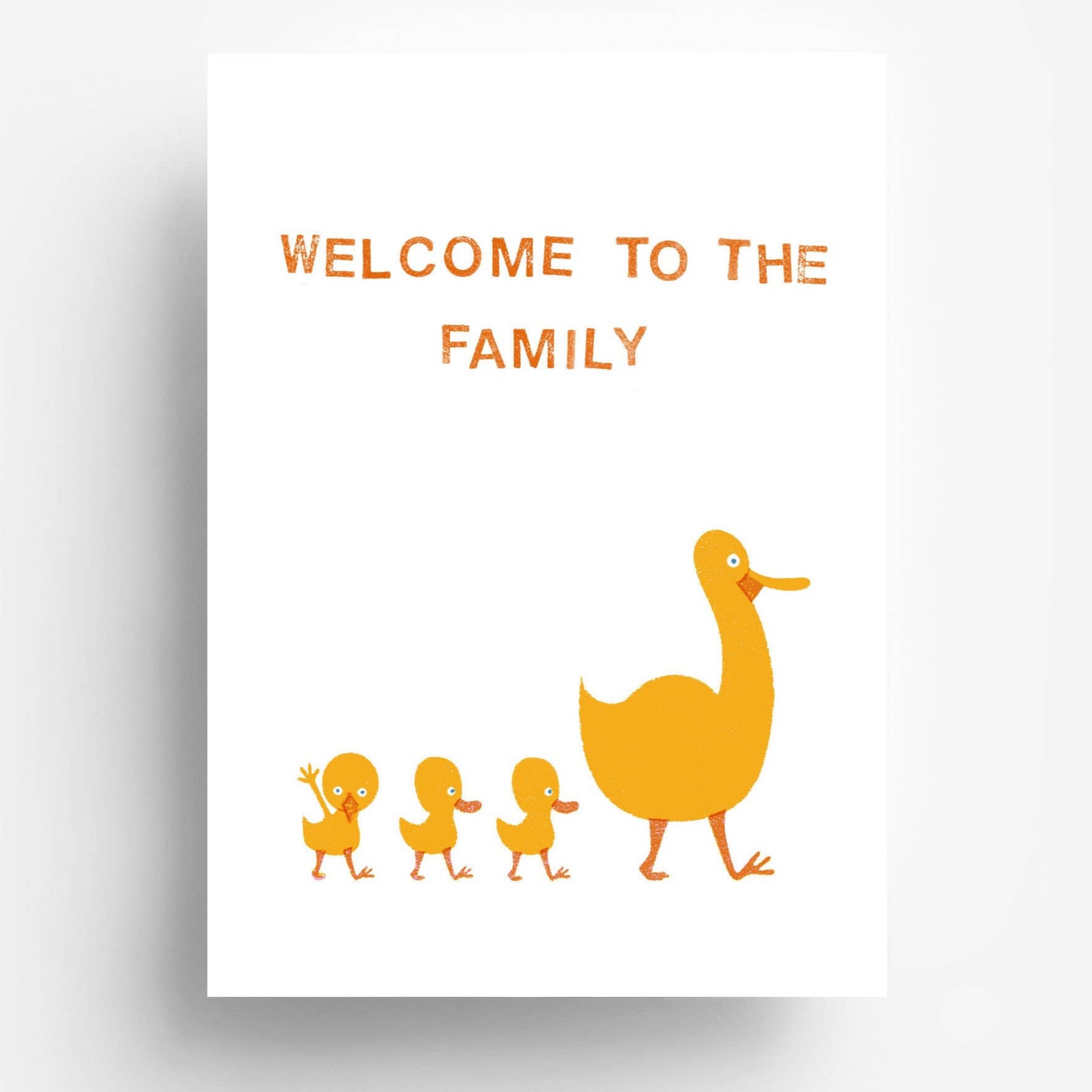 Welcome To The Family Postcard -Barbara Dziadosz