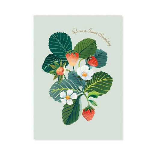 Strawberries Pop-Up Card