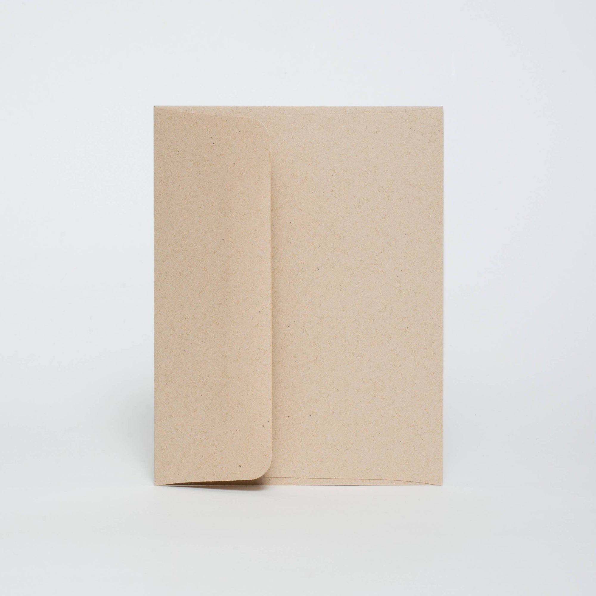 Brown envelope on a white background