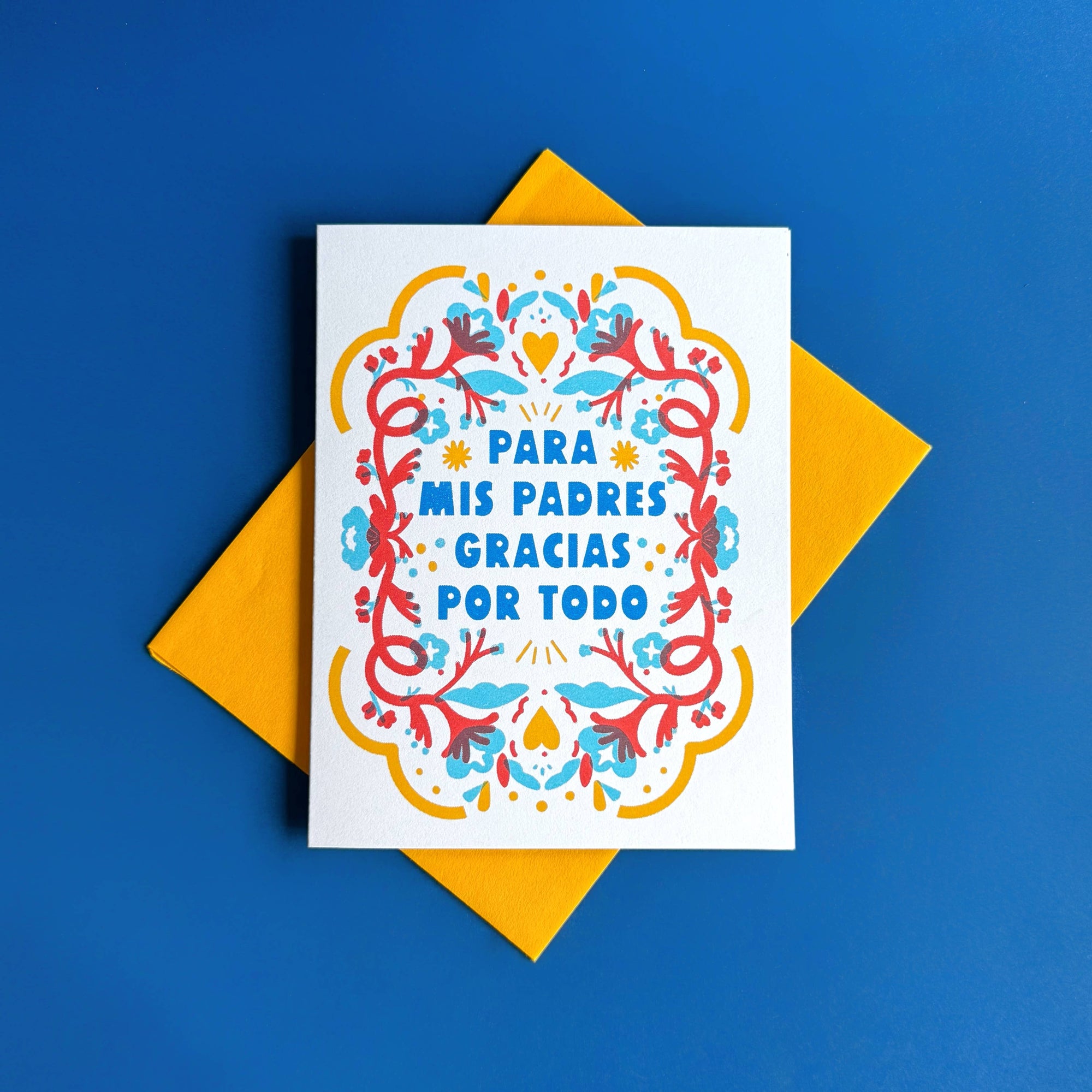 Gracias Padres - Spanish Language Greeting Card