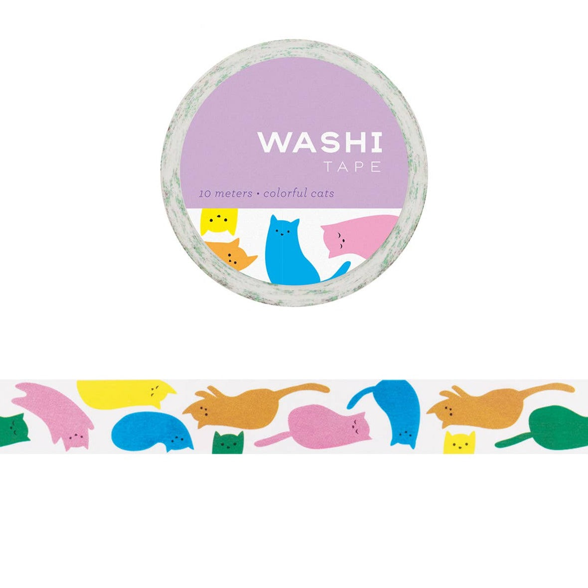 Colorful Cats Washi Tape