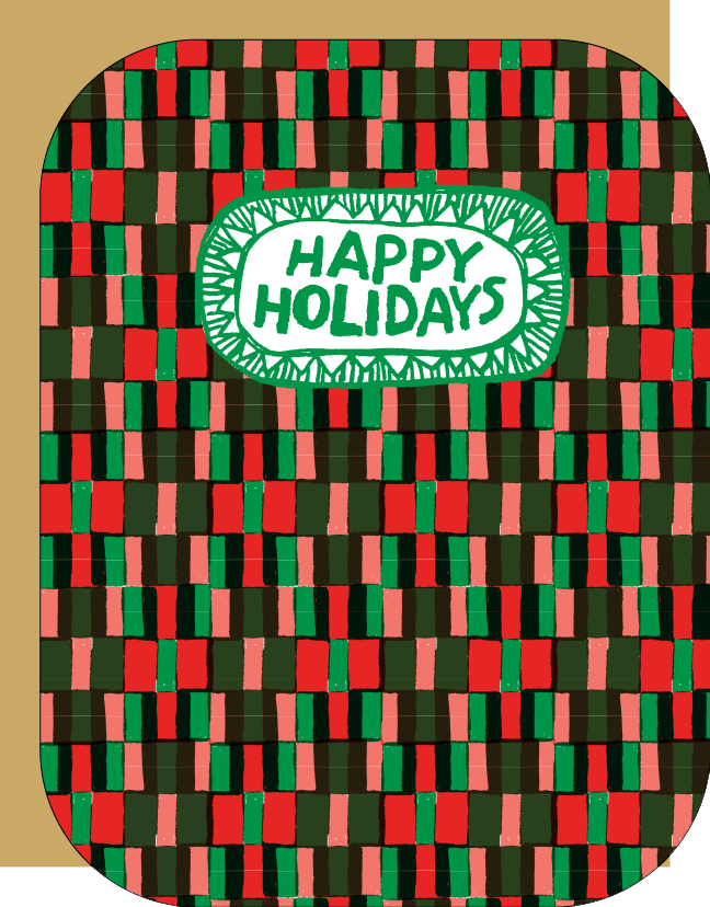 Woven Happy Holidays