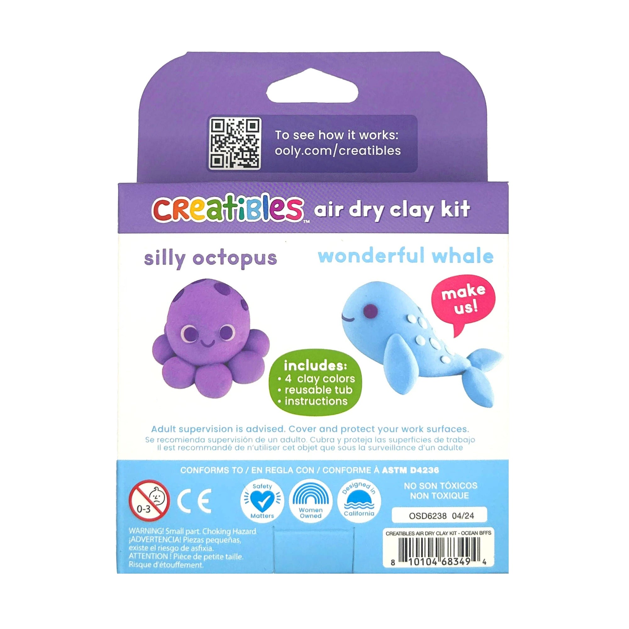 Creatibles D.I.Y. Air-Dry Clay Kit: Ocean BFFs