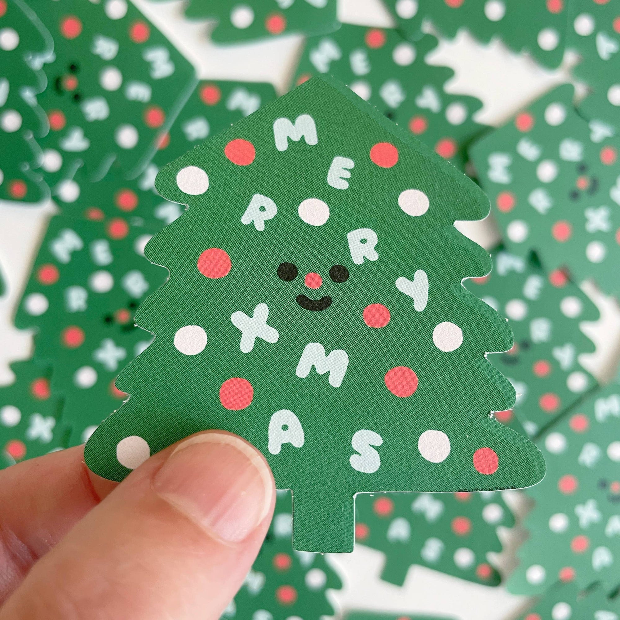 Merry Christmas Tree Sticker - Suzy Ultman