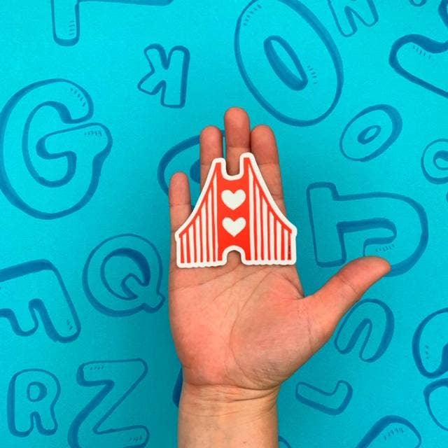 Golden Gate Bridge 3" Sticker -Risa Culbertson