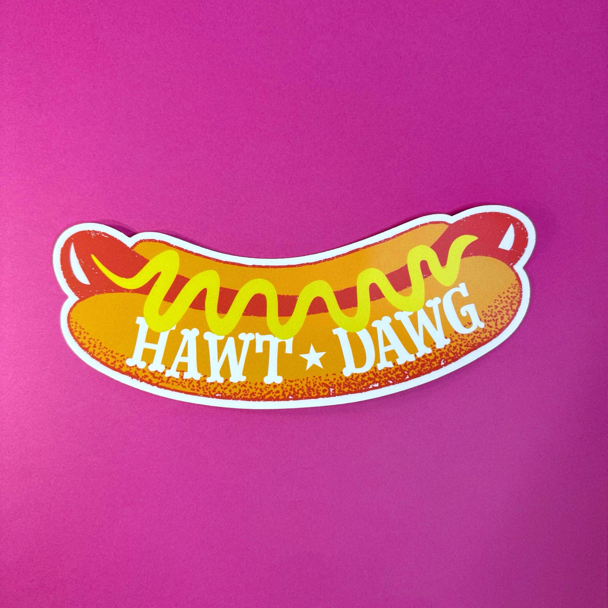 Hawt Dog - Vinyl XL Sticker - Bumper sticker