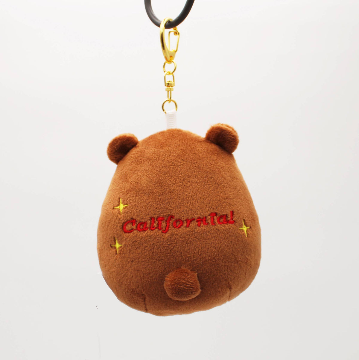Plush Mascot Keychains - California Bear with Flag