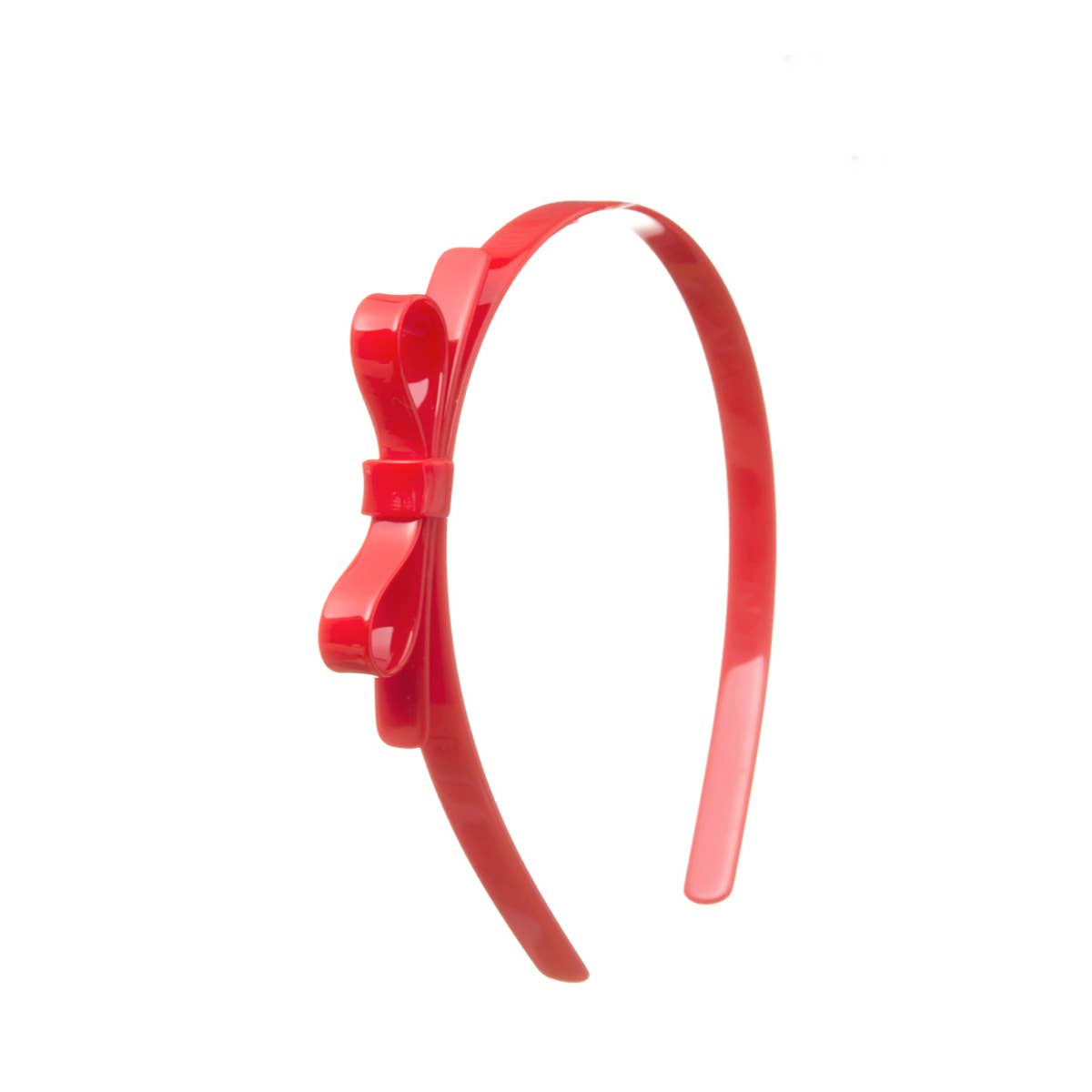 Thin Bow Red Headband