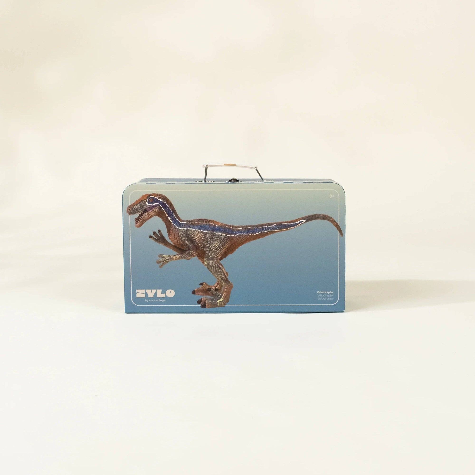 Velociraptor Dinosaur in a Collectible Box