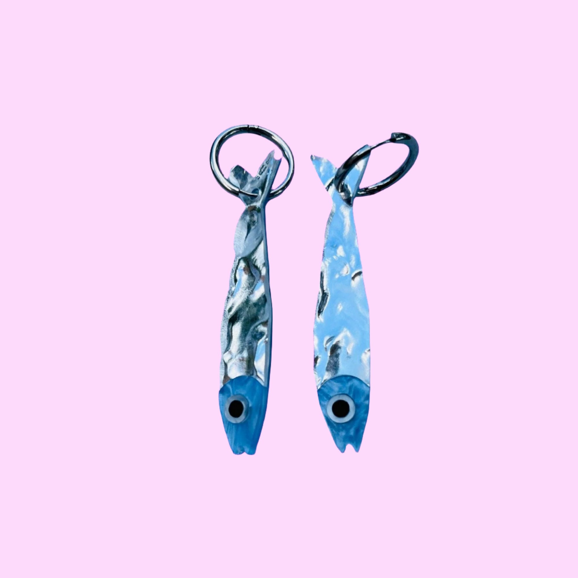 Sardine FishEarrings- silver