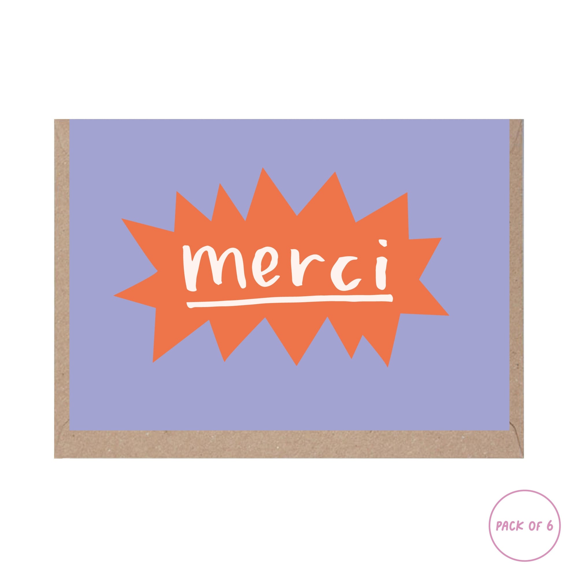 Mini Merci Cards - Pack of 6