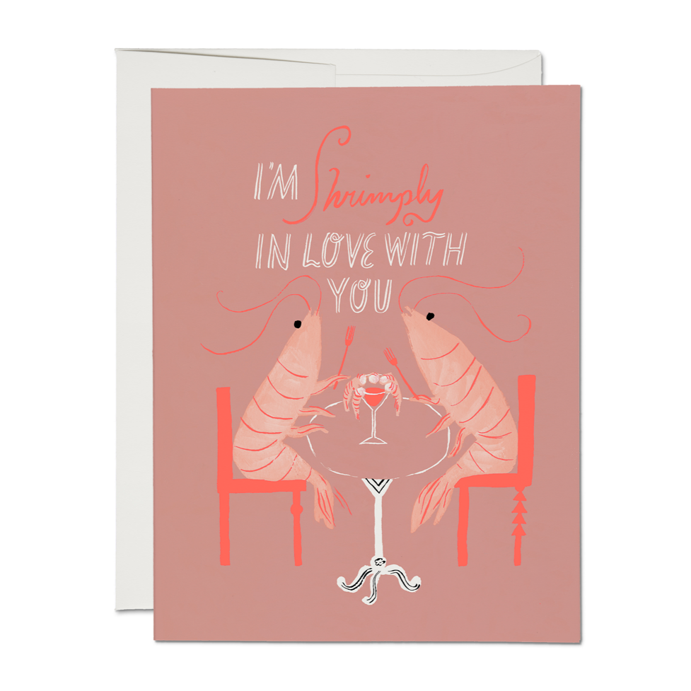 Shrimply love card