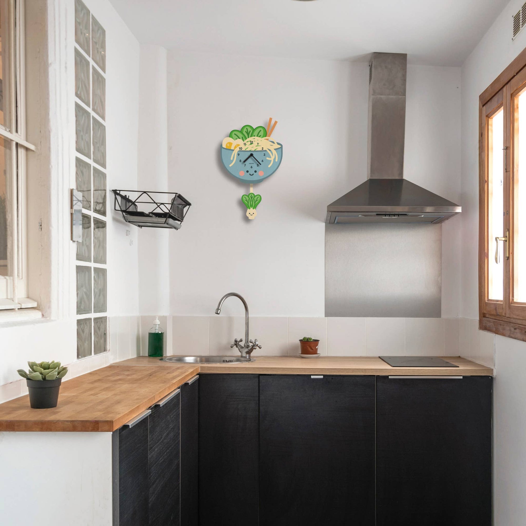 Ramen Pendulum Clock - Wood