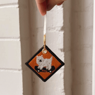 Sk8 Dawg - Embroidered Keychain