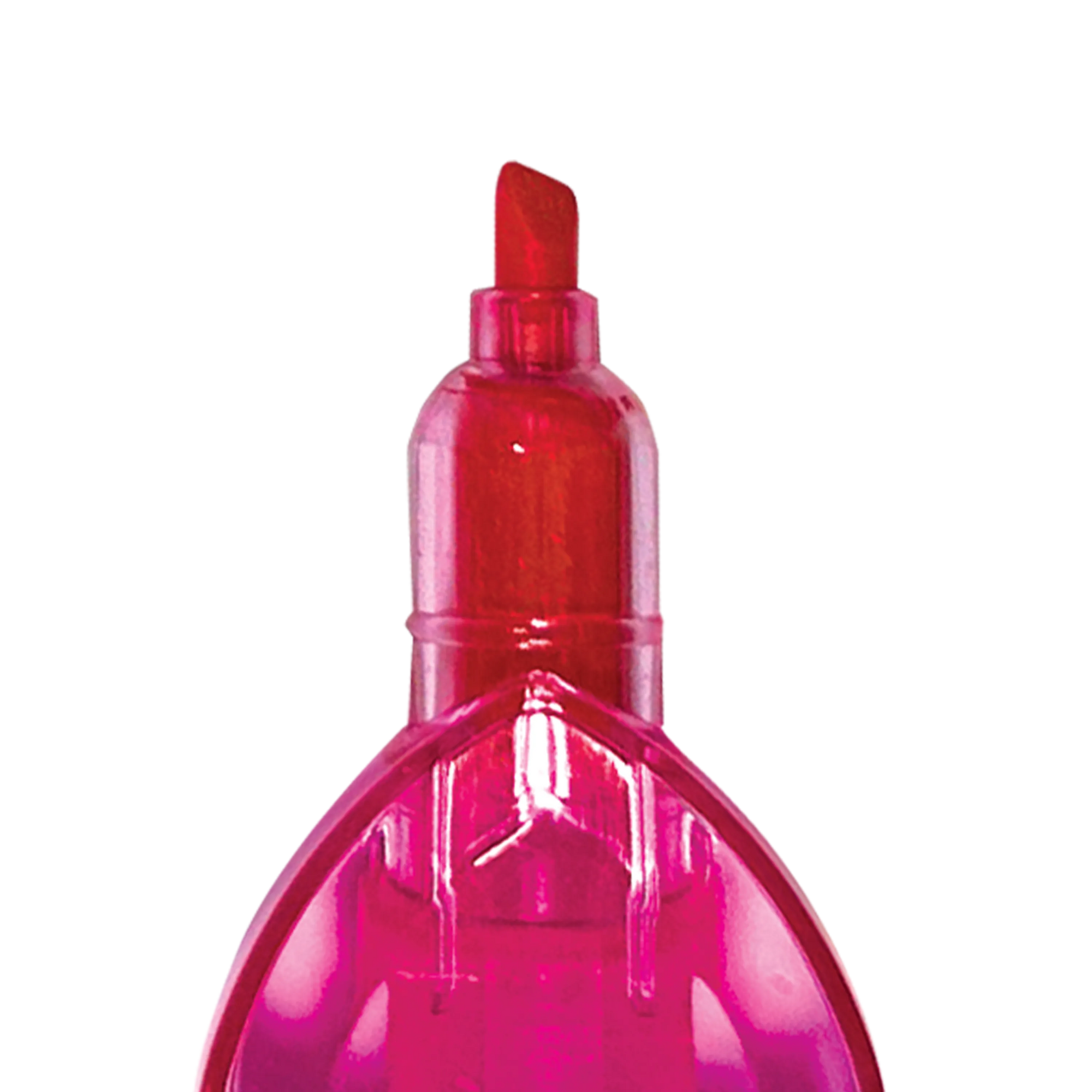 Red marker on a white background