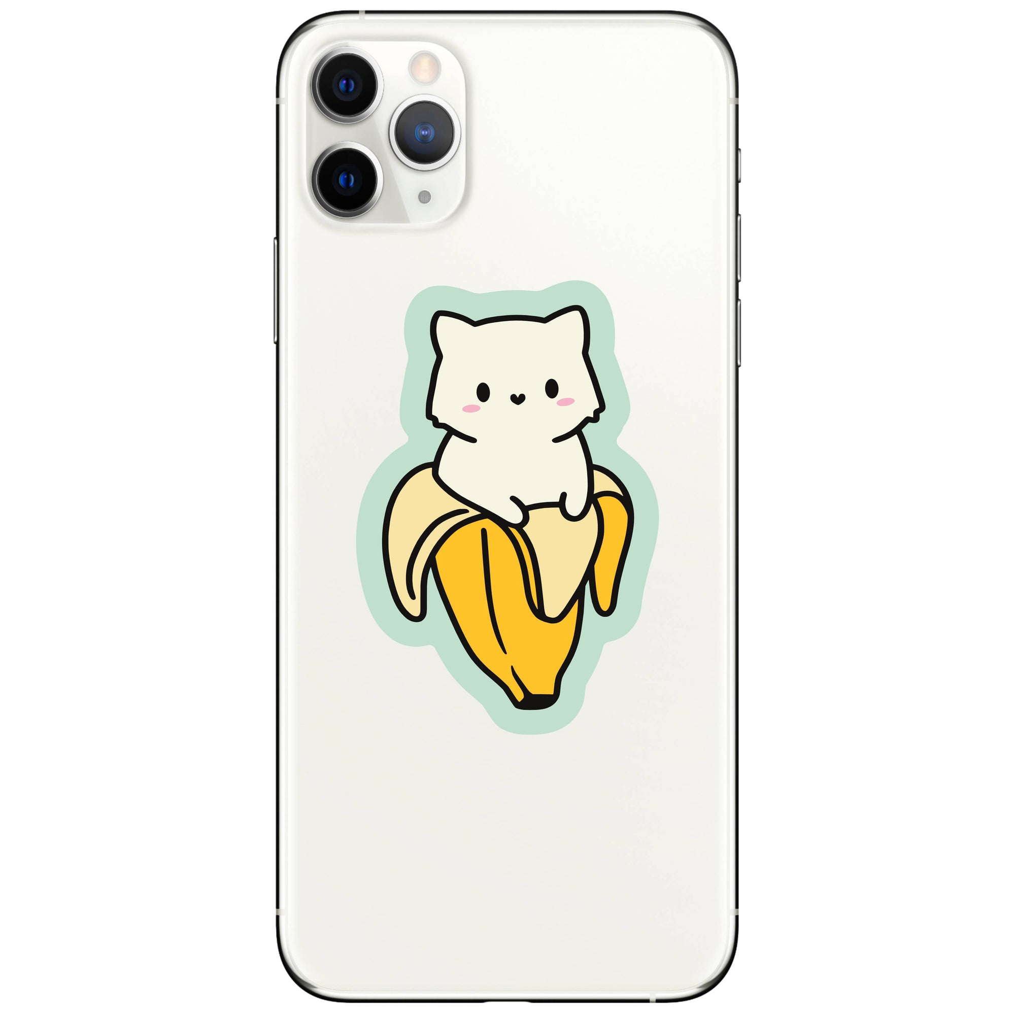 Banana Kitty Vinyl Sticker