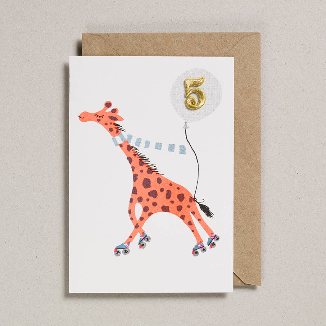 Giraffe Card - Age 5