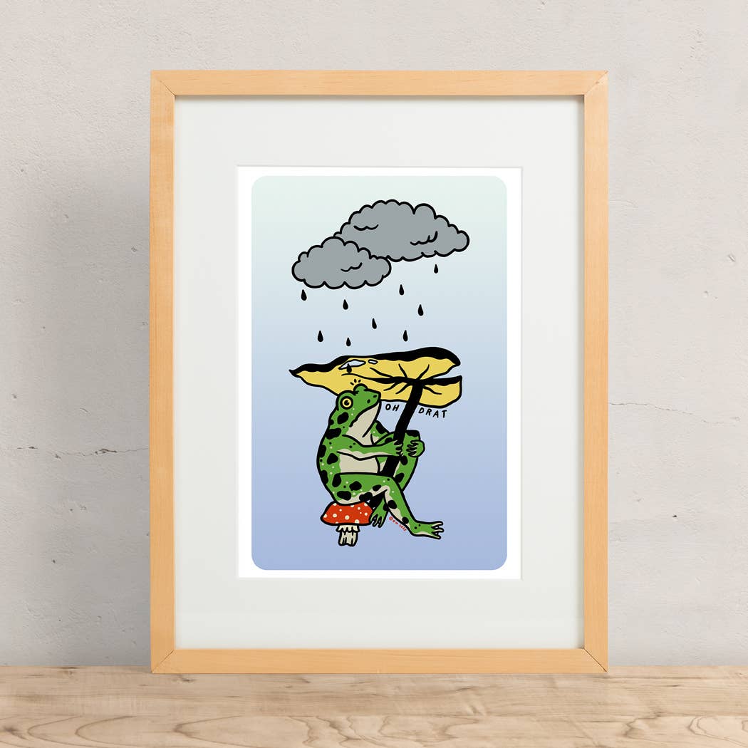 Leaf Umbrella Print