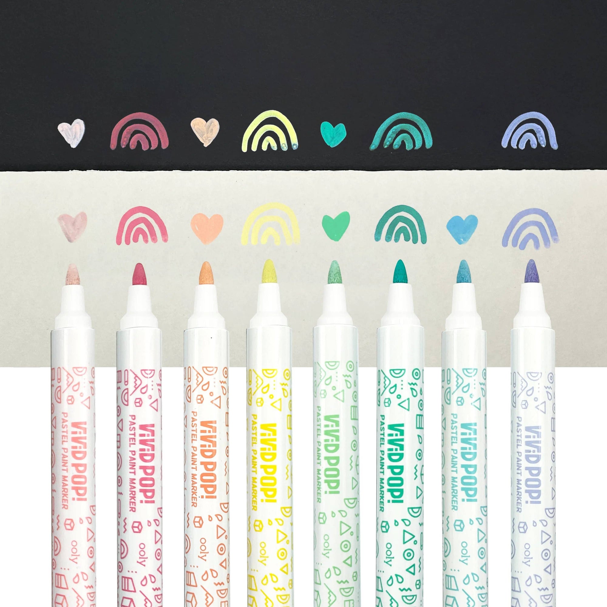 Vivid Pop! Water-Based Paint Markers: Pastel (set of 8)