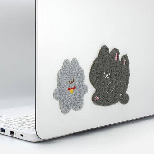 Ppuggly Fabric Sticker notebook laptop deco