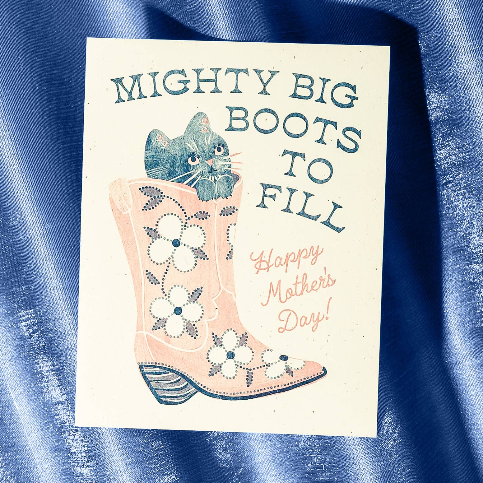 Mighty Big Boots - Risograph Mother's Day Card