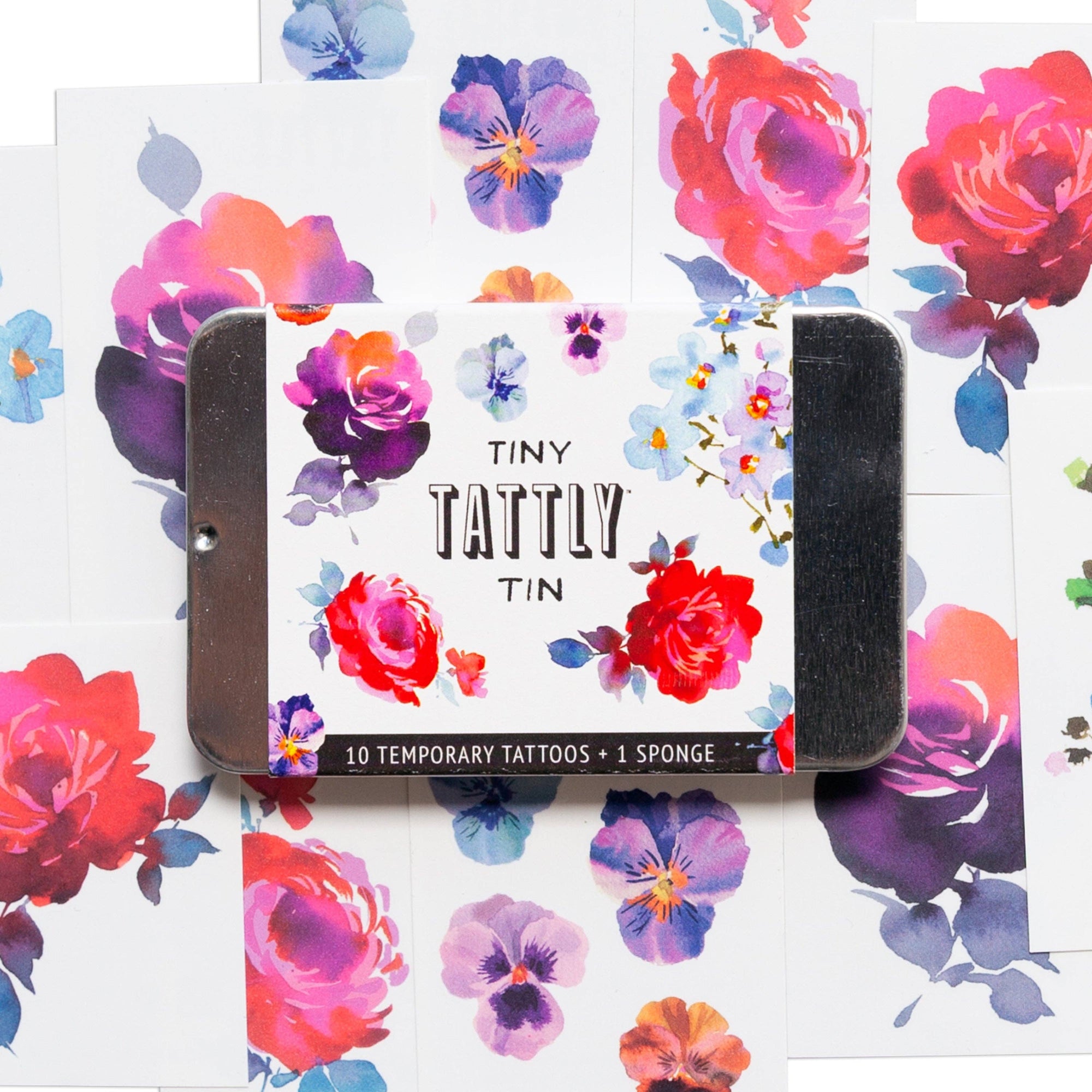 Tiny Floral Tattoo Tin