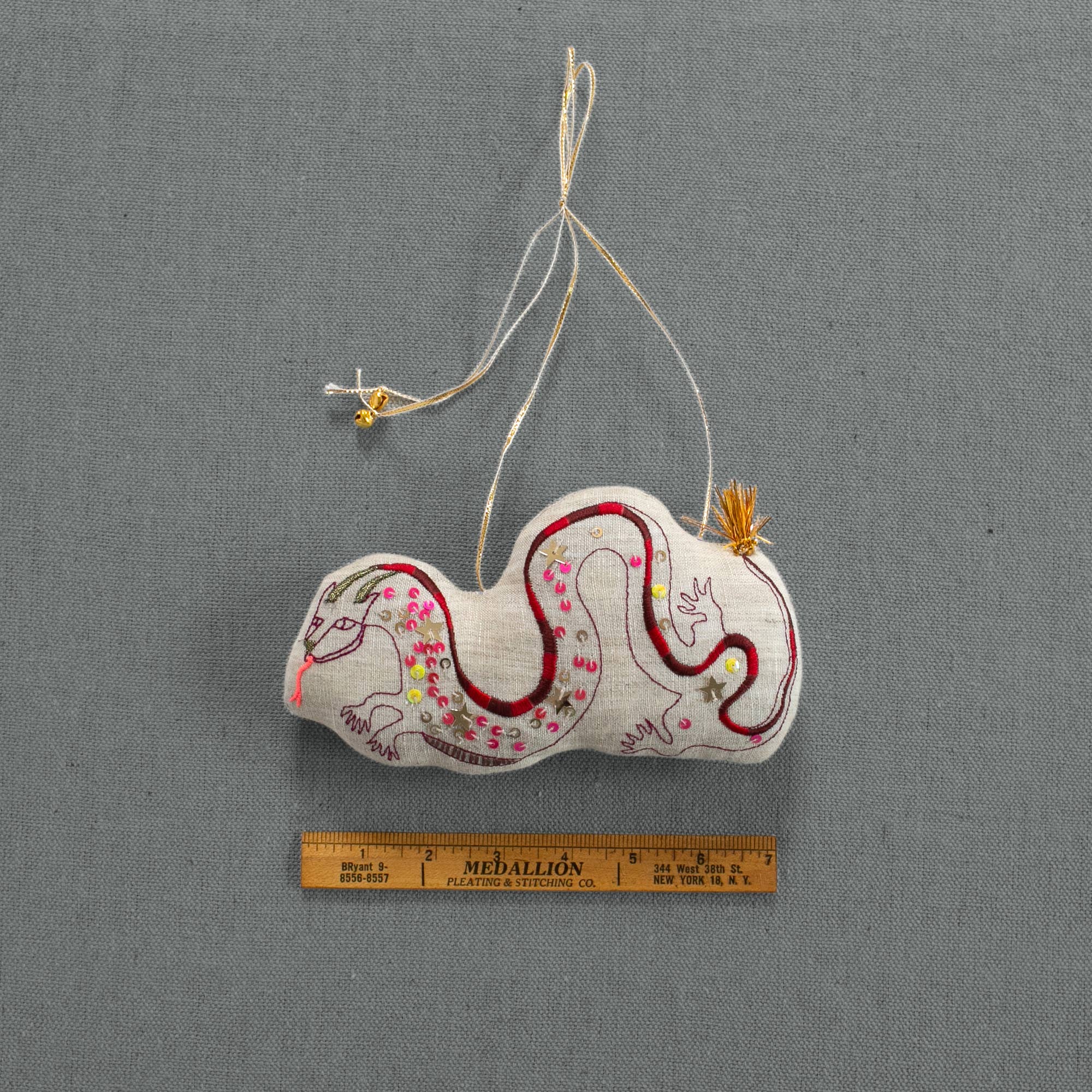 Lunar New Year Dragon - Cotton Ornament