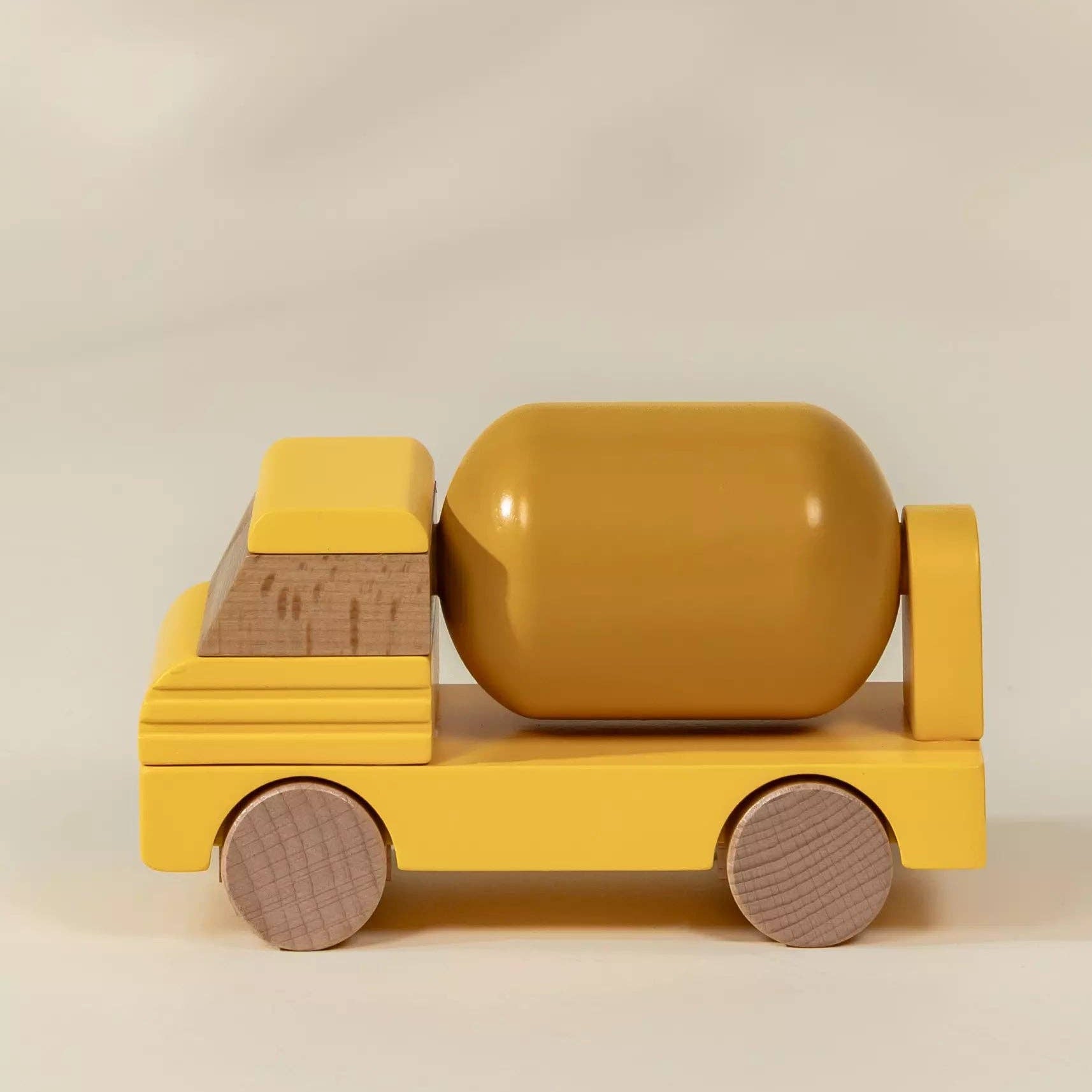 Wooden Construction Vehicle - Cement Truck