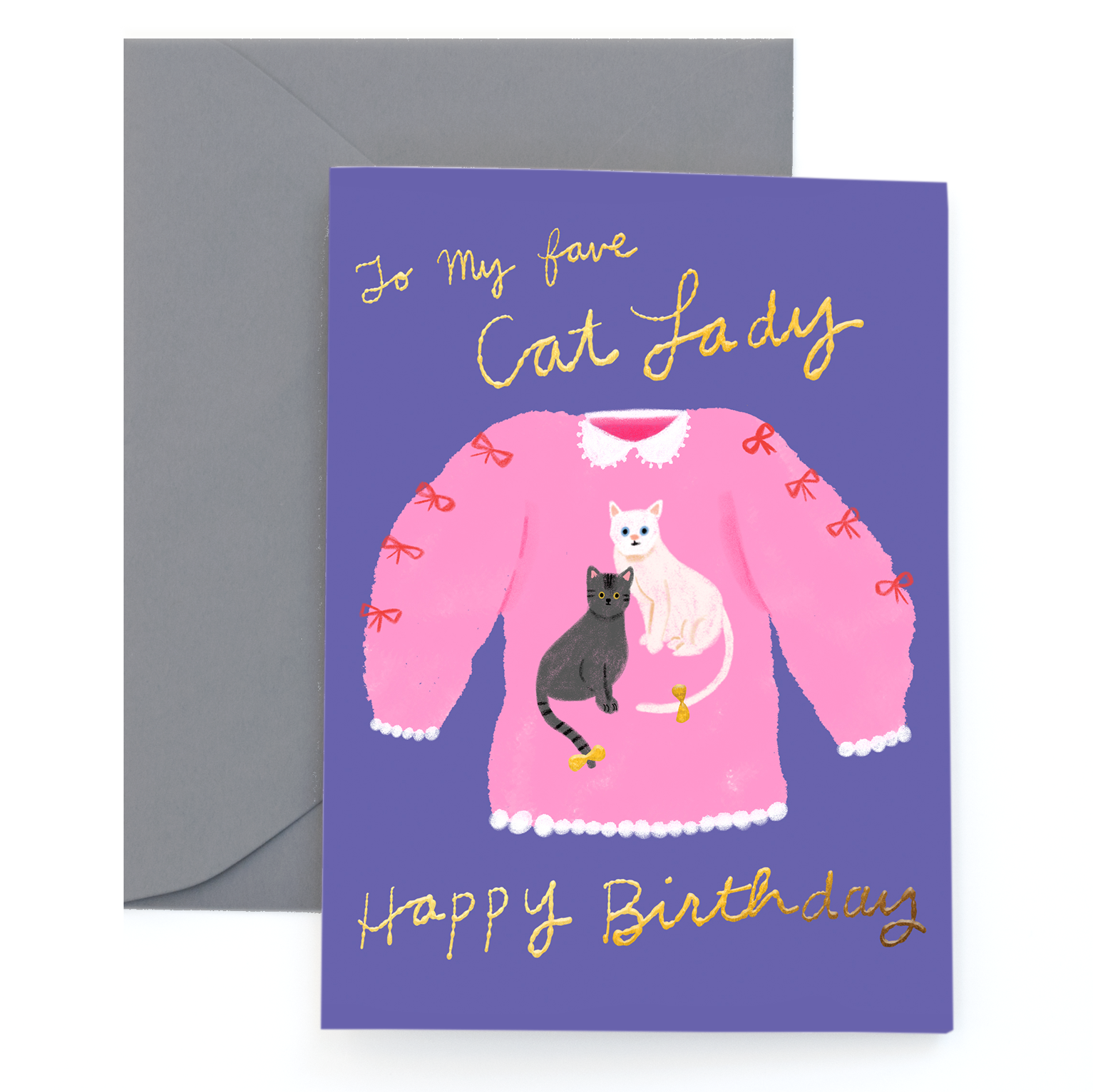 CAT LADY - Birthday Card