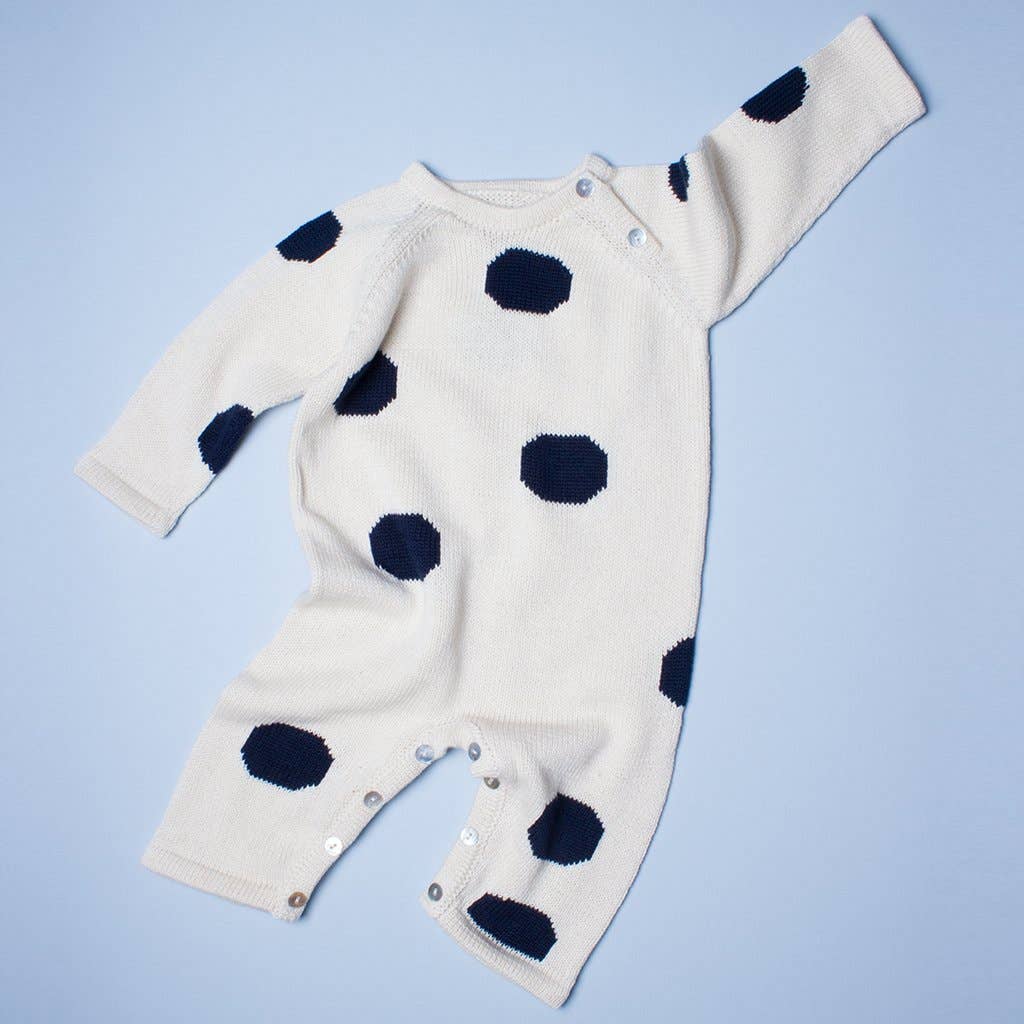 Organic Baby Romper - dots