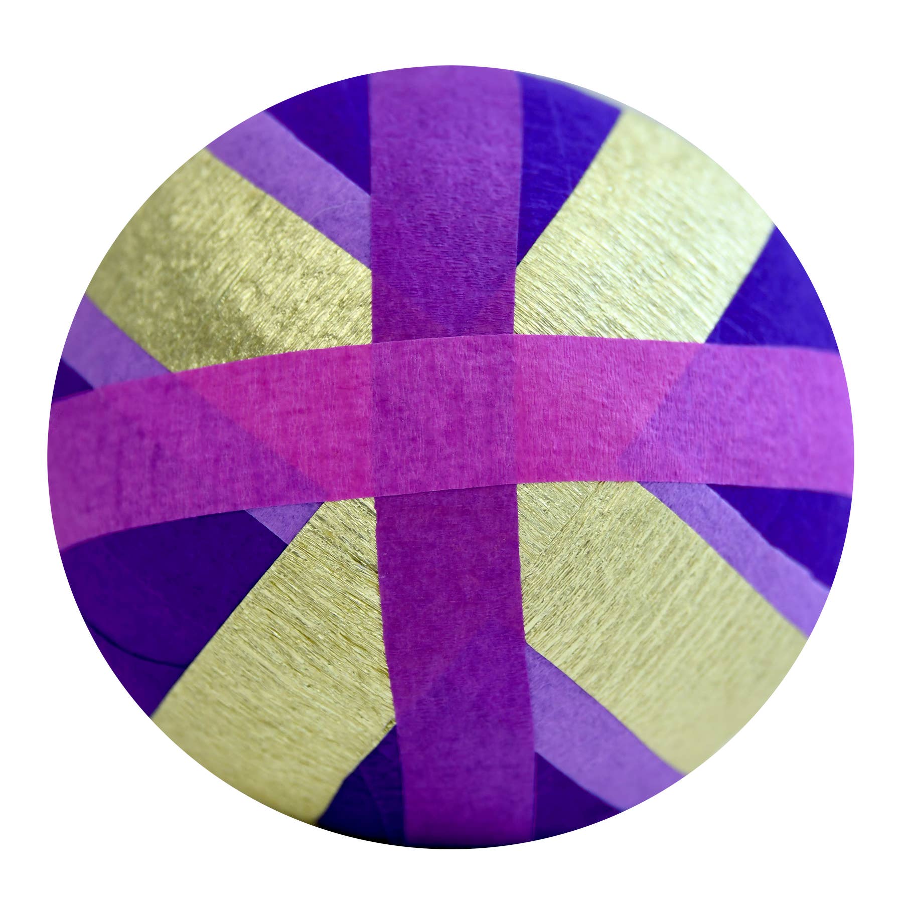 Deluxe Surprise Ball - Gold Metallic Stripes