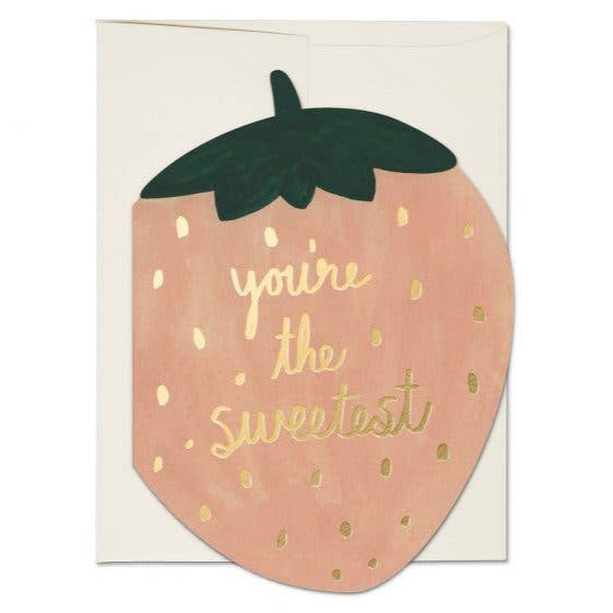 Strawberry love card - Kate Pugsley