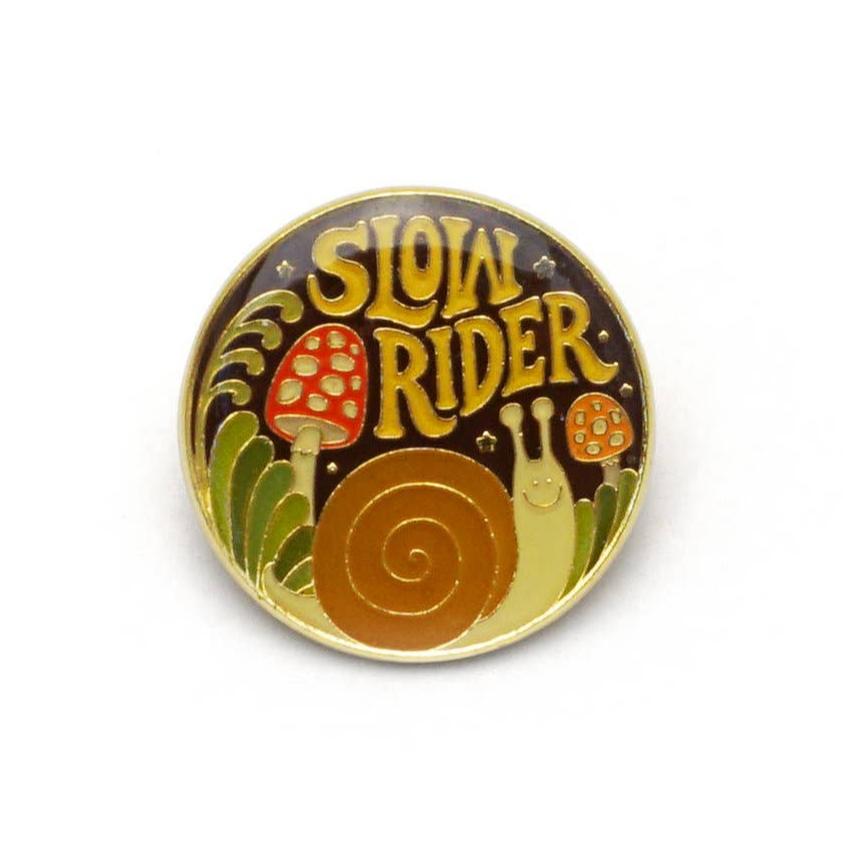 Slow Rider Enamel Pin