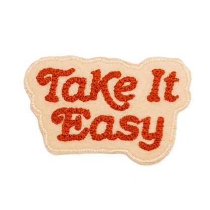 Take It Easy Chain Stitched Patch