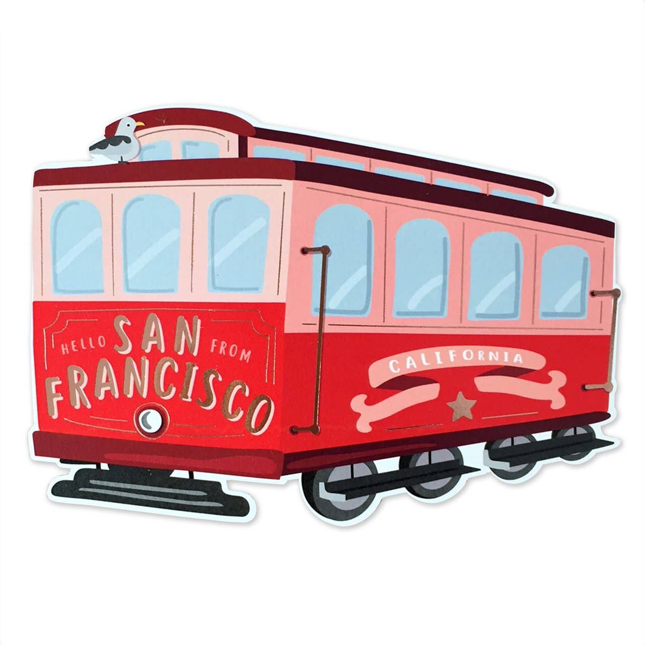 San Francisco Die Cut Card