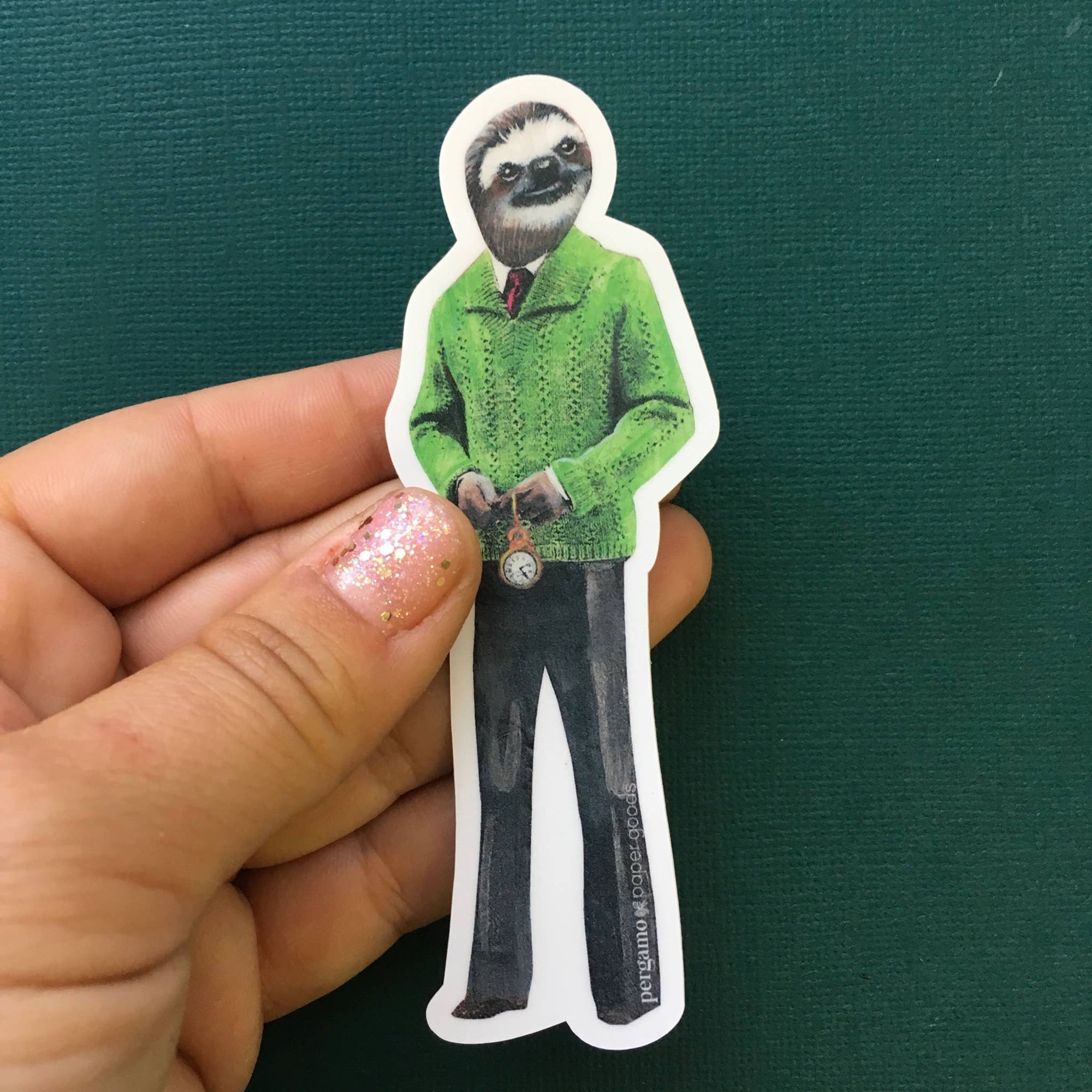 Sloth Man Vinyl Sticker