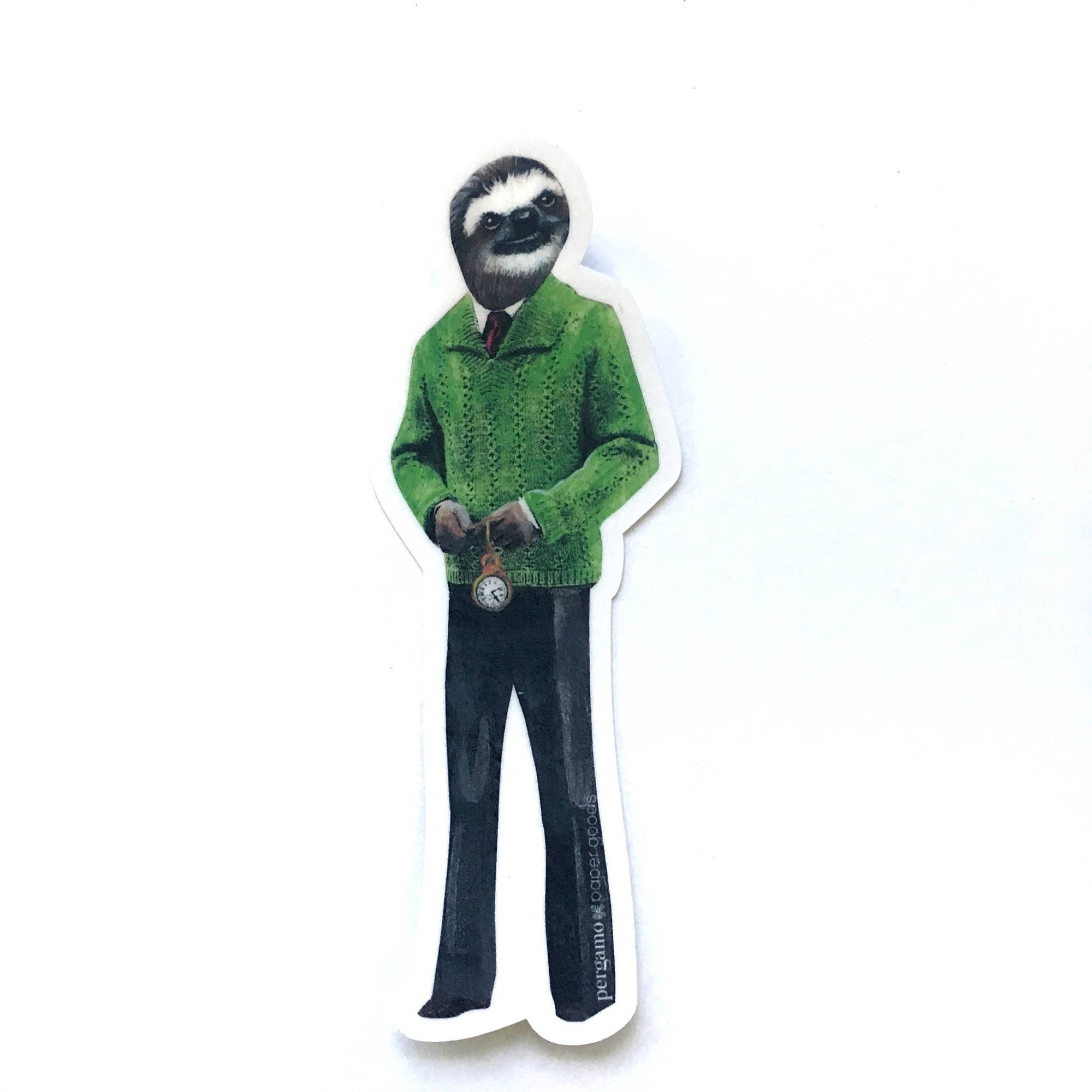 Sloth Man Vinyl Sticker