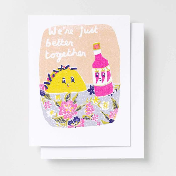 Better Together Taco - Risograph Card