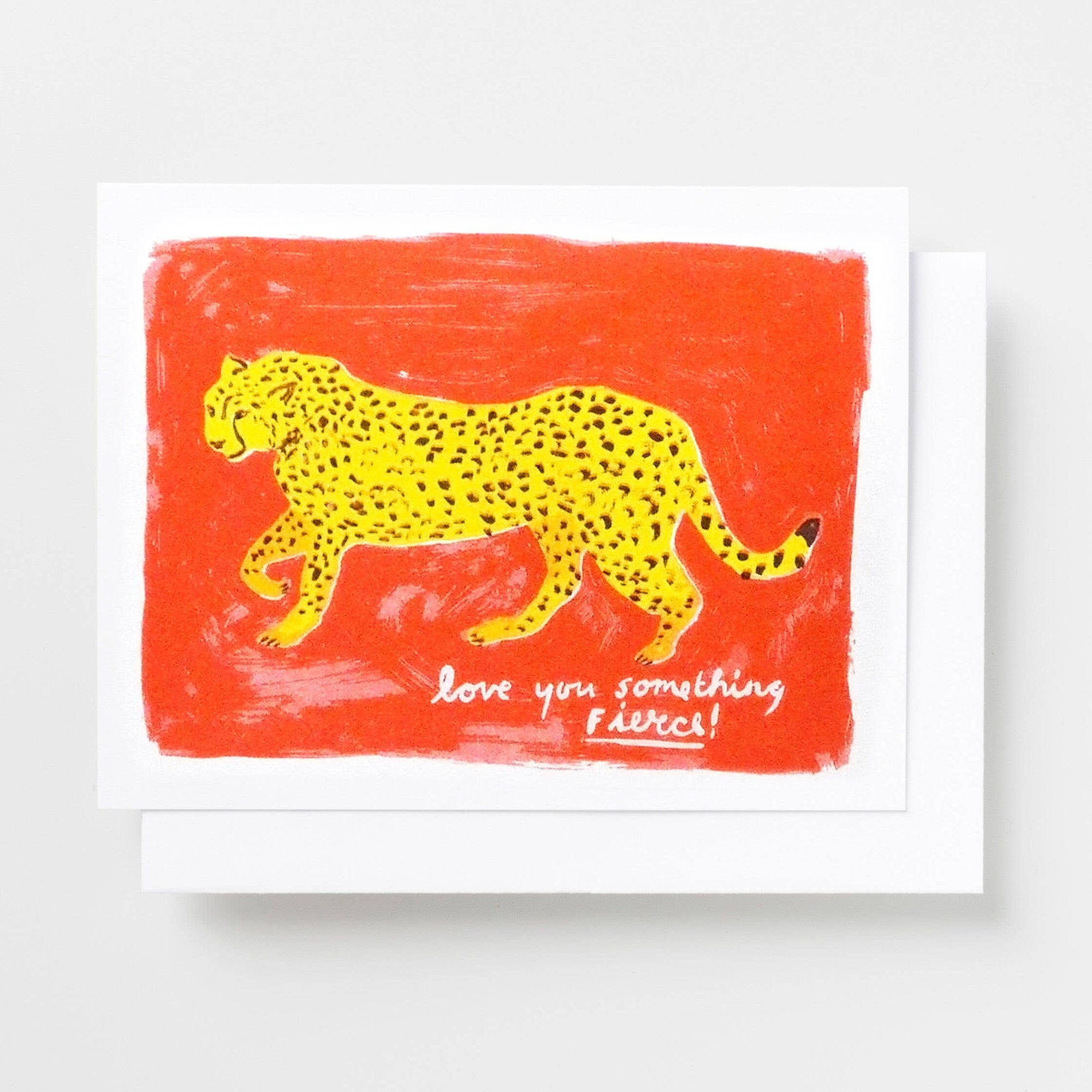 Love You Something Fierce - Valentine's Day Risograph Card