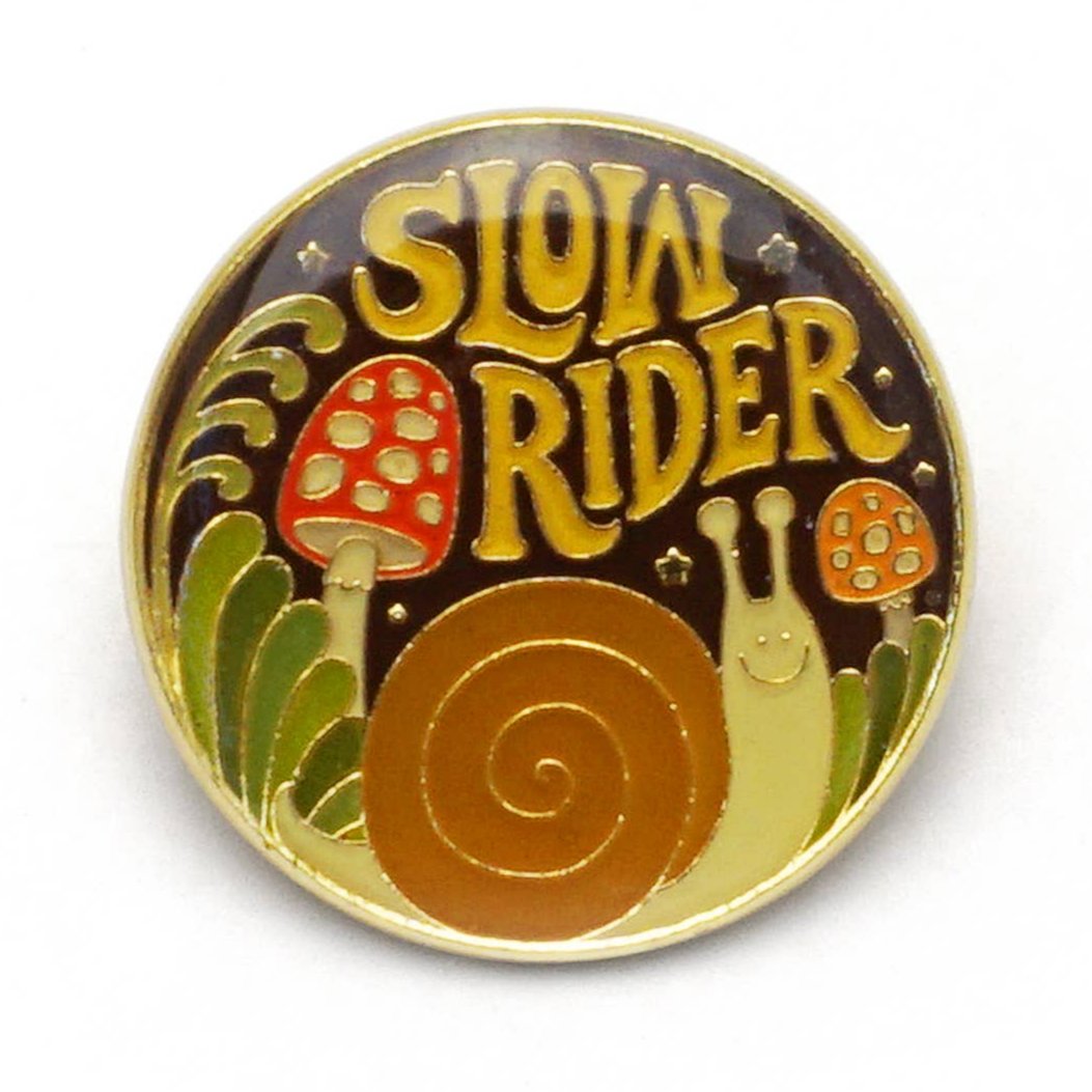 Slow Rider Enamel Pin