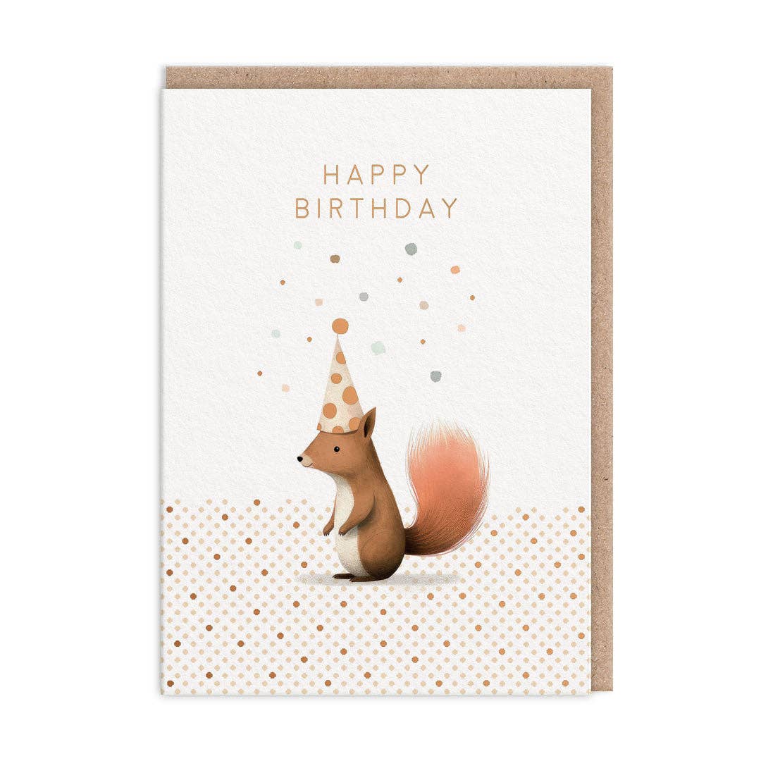 Squirrel Birthday Card -birthday